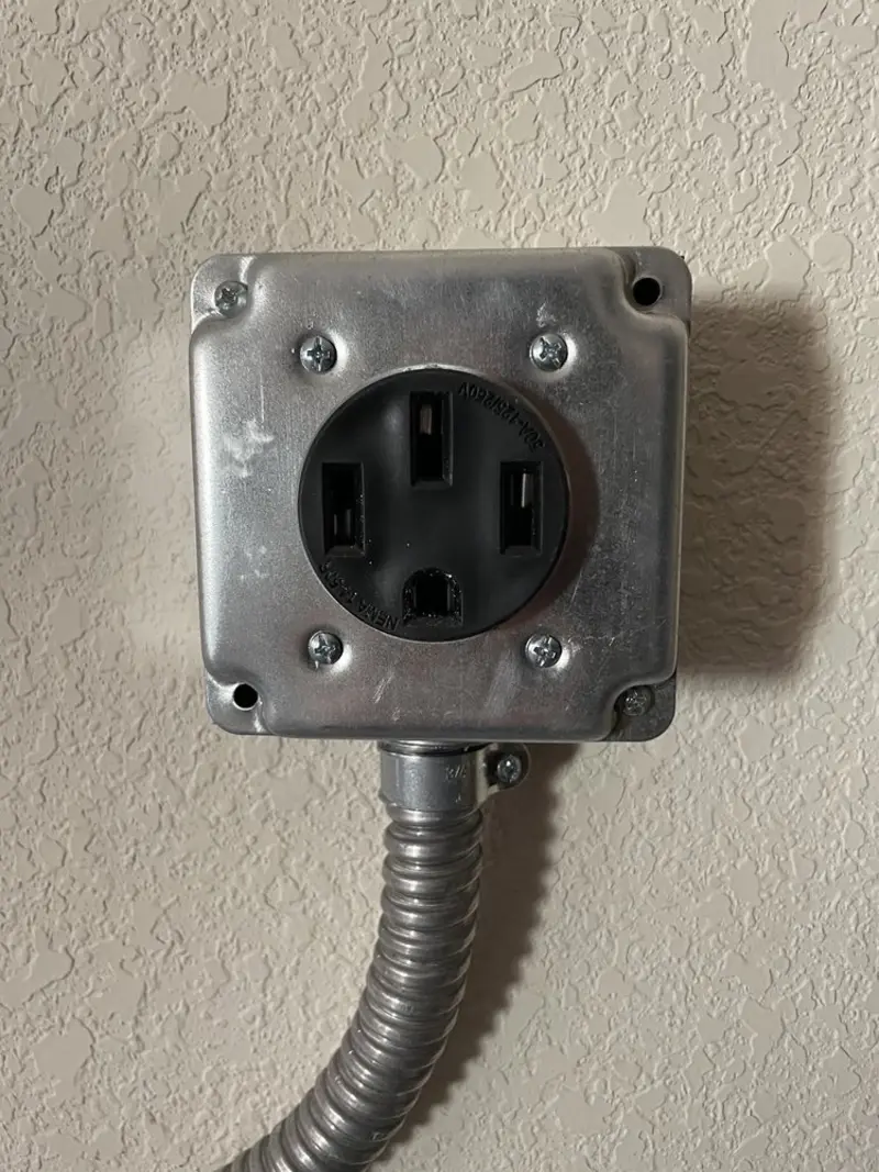 NEMA 14-50 outlet installed for Electrical Panel Upgrade in Watergate